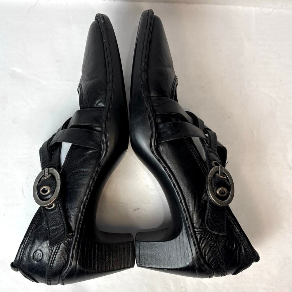 Josef Seibel Marissa Black Leather Mary Jane Heel Pump Shoes Size US 7-7.5 - Picture 5 of 10